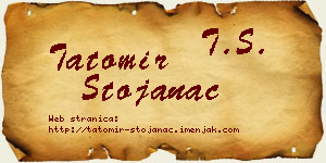 Tatomir Stojanac vizit kartica